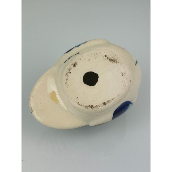 Tonala Made in Mexico Ceramic Bird Figure Hand Painted Blue Green Brown READ - Picture 8 of 13